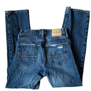 Abercrombie Kids Classic straight Destroyed Distressed Jeans 16 Slim